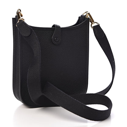Hermes Taurillon Clemence Evelyne TPM Black 3 of 11