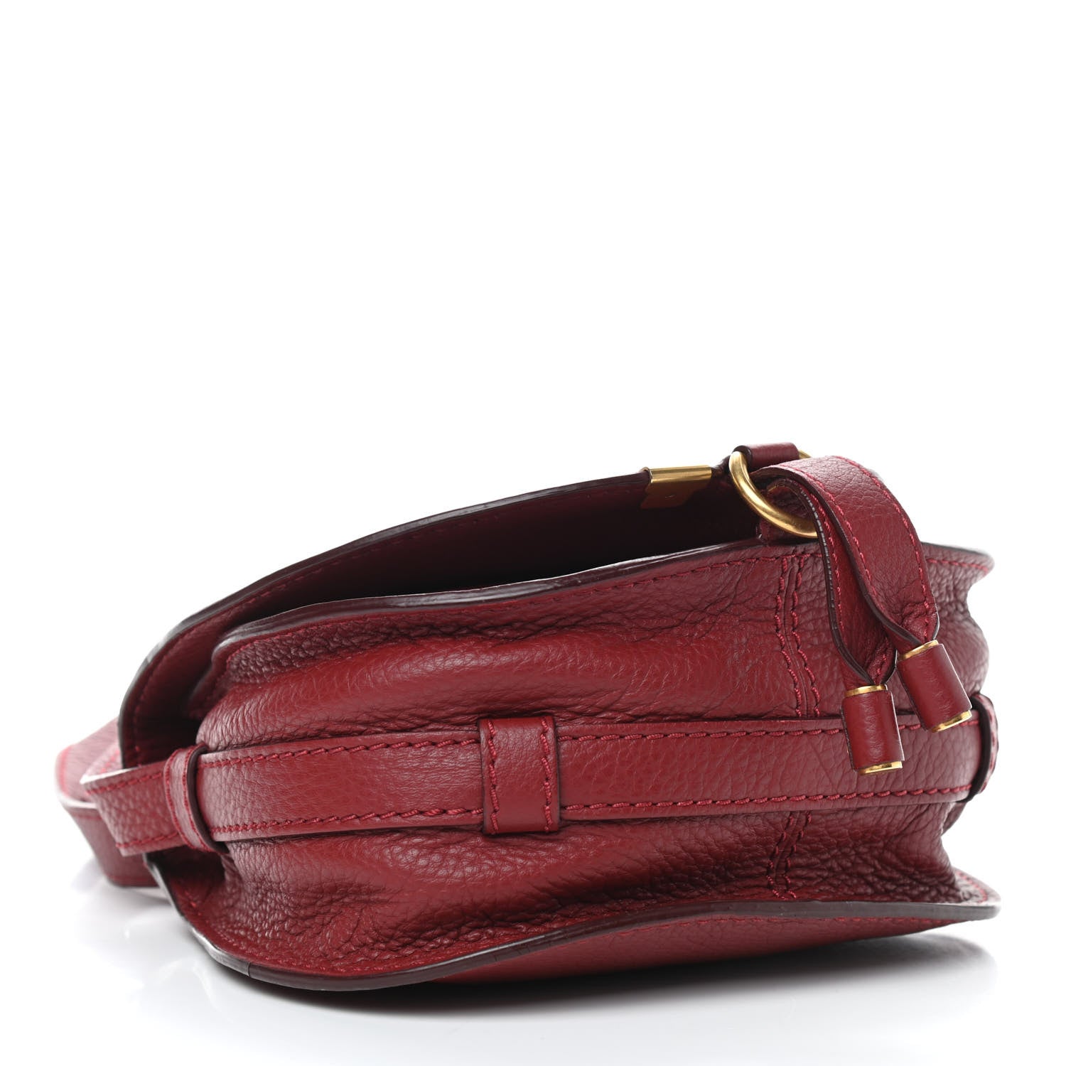 Chloe Calfskin Mini Marcie Round Crossbody Bag Plum Purple 4 of 11