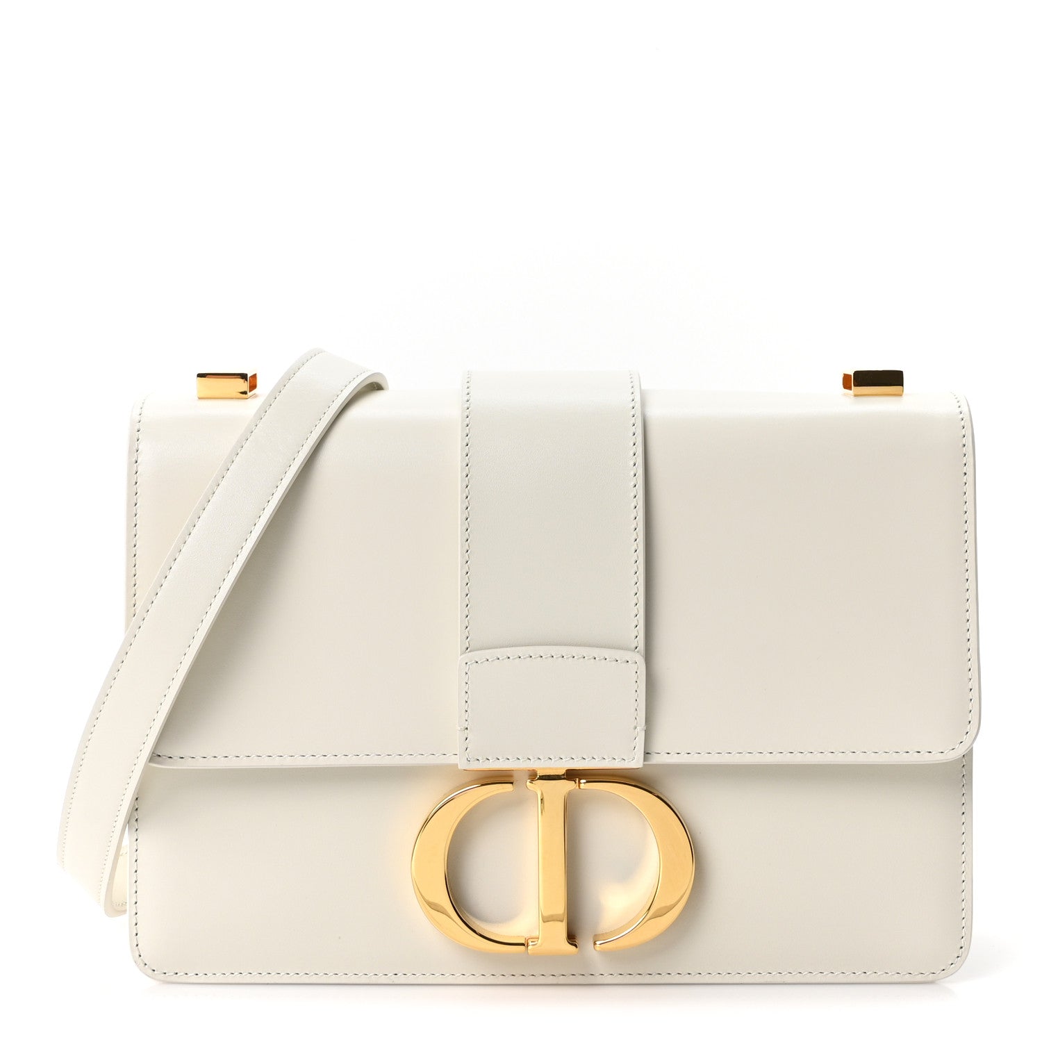 Christian Dior Box Calfskin 30 Montaigne Flap Bag Latte 1 of 9