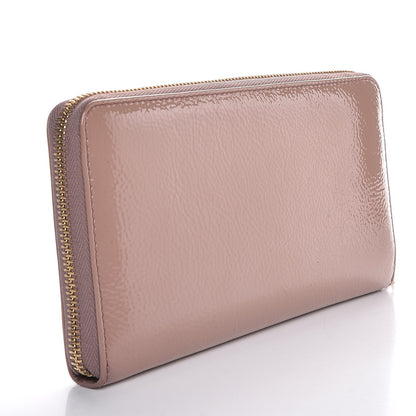 Gucci Patent Soho Zip Around Wallet Dark Cipria 3 of 9