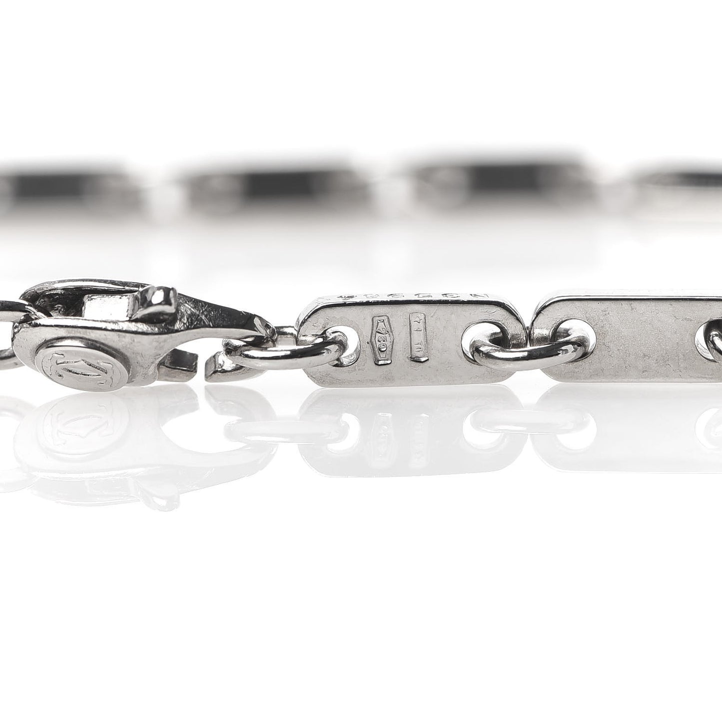 18K White Gold 3.5mm Fidelity Link Bracelet