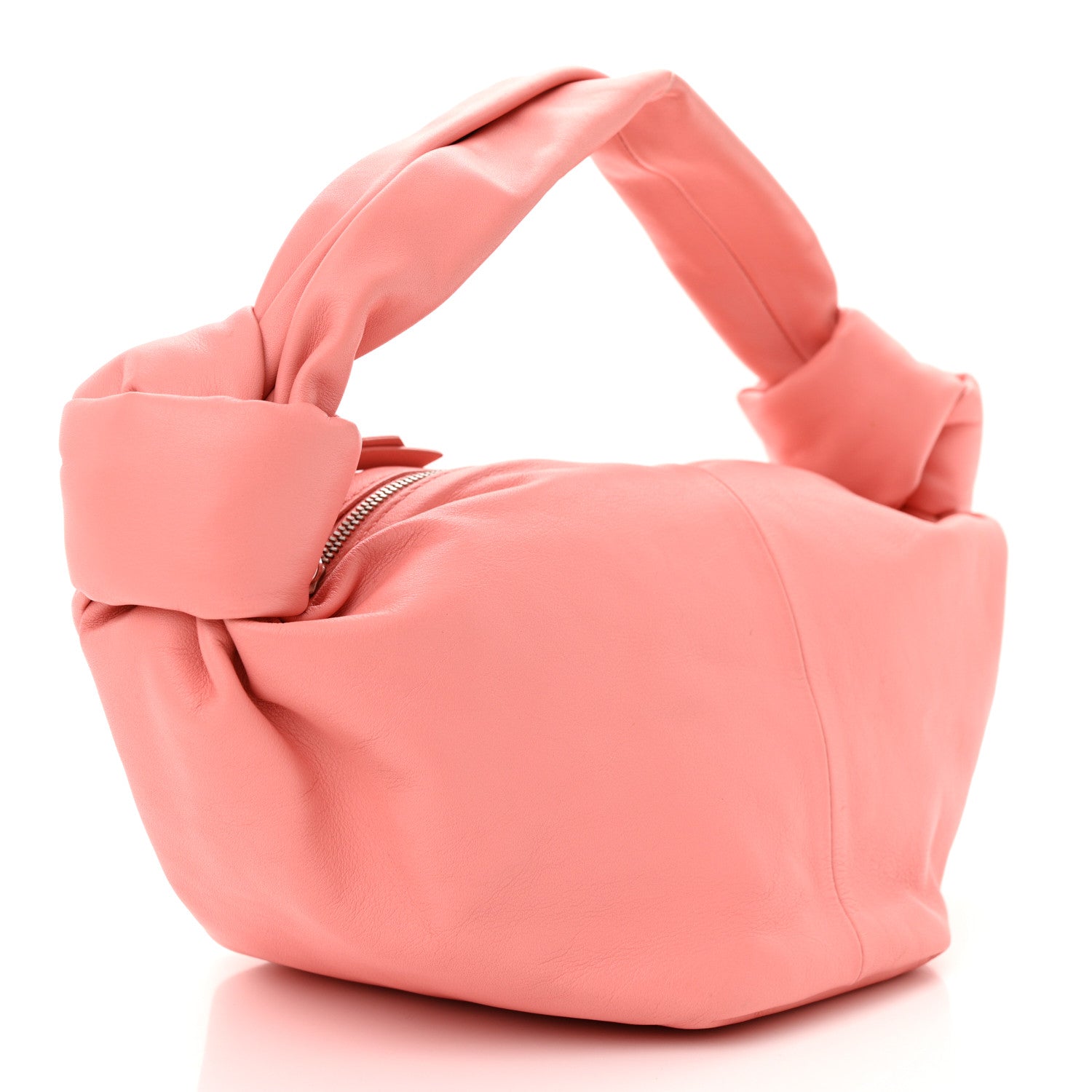 Bottega Veneta Calfskin Mini Double Knot Bag Peach 2 of 10