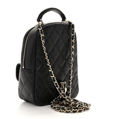 Chanel Caviar Quilted CC Mini Classic Backpack Black 3 of 9