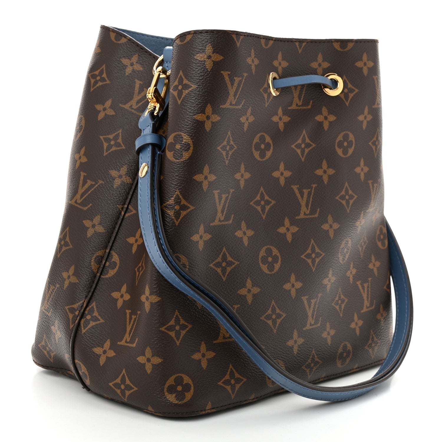 Louis Vuitton Monogram Neonoe MM Blue Jean 3 of 10
