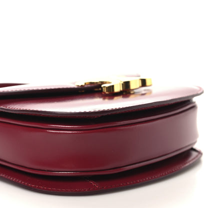 Celine Shiny Calfskin Triomphe Mini Besace Clea Carmin 8 of 10