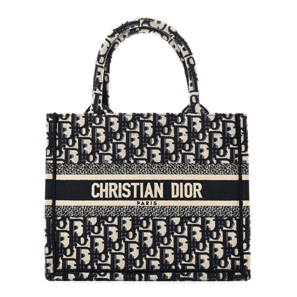 Christian Dior Oblique Small Book Tote Blue Multicolor 1884169