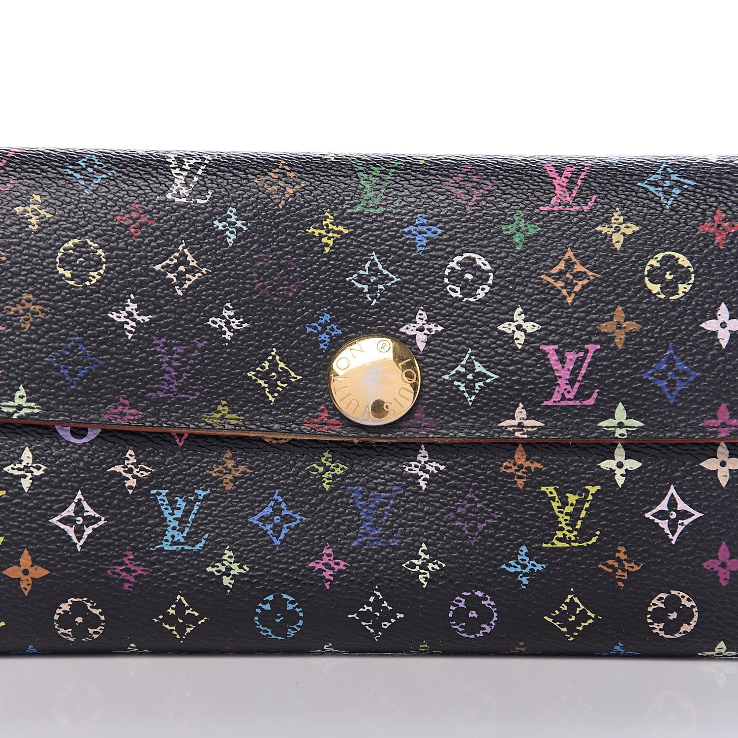 Louis Vuitton Monogram Multicolor Sarah Wallet Black Grenade 10 of 11