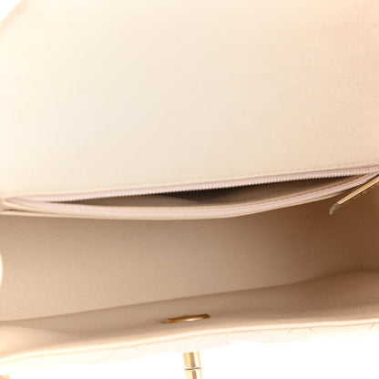 Chanel Caviar Quilted Mini Top Handle Rectangular Flap Beige 5 of 11