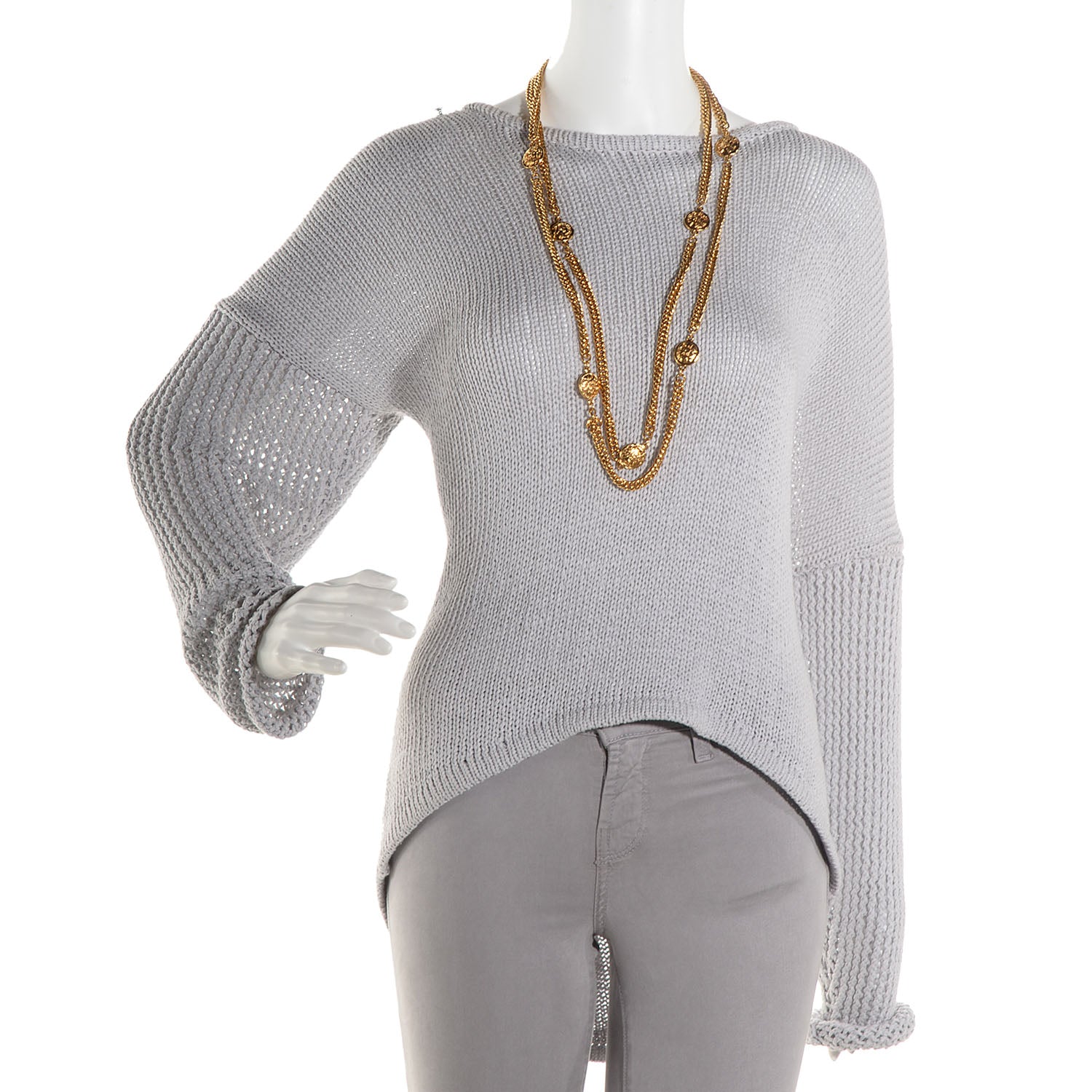 Chanel Lion Long Chain Necklace Gold 2 of 5