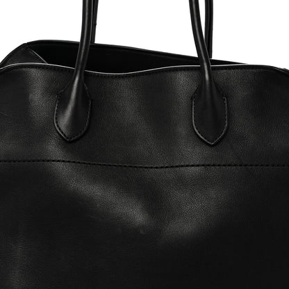 The Row Polished Saddle Calfskin Soft Margaux 15 Black 7 of 9
