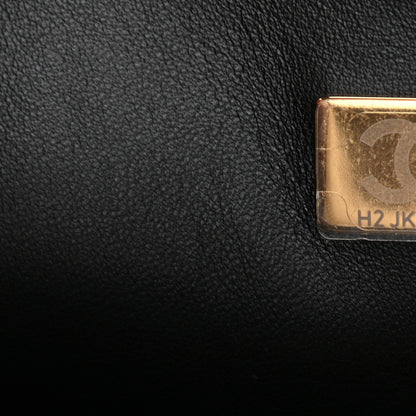 Chanel Lambskin Enamel Quilted Logo Flap Black 6 of 10