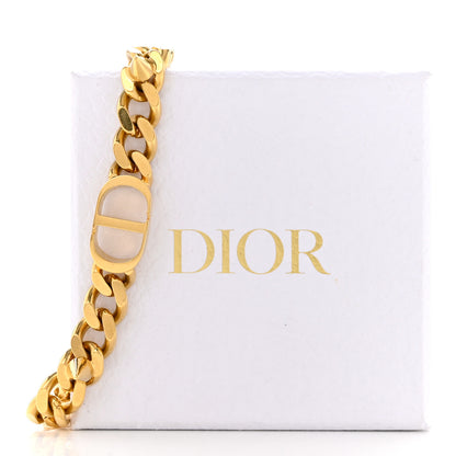 Christian Dior Metal Danseuse Etoile Chain Choker Necklace Gold 7 of 7