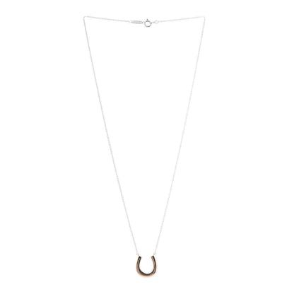 Tiffany Sterling Silver Rubedo 1837 Horseshoe Pendant Necklace 3 of 7
