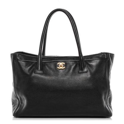 Chanel Calfskin Cerf Executive Shopper Tote Black 1 of 7