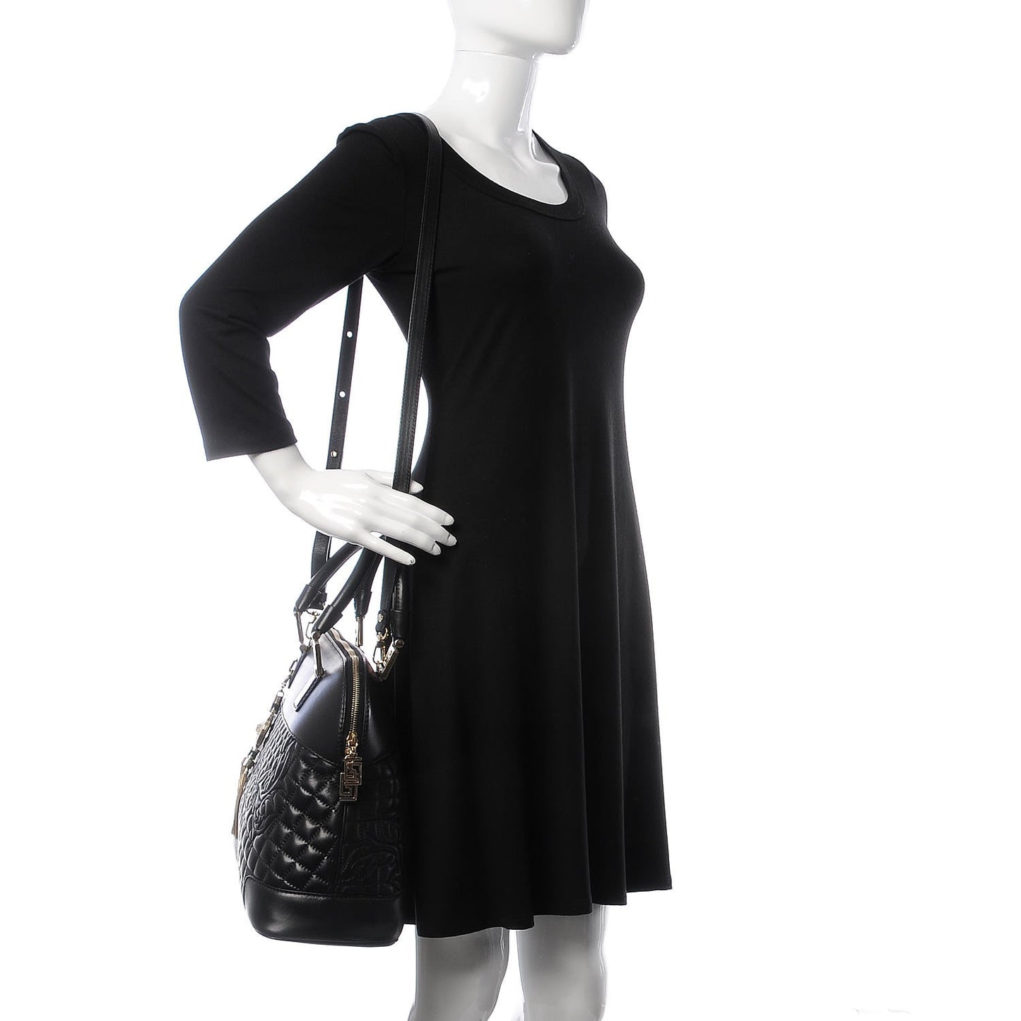 Barocco Quilted Nappa Altea Vanitas Lady Athena Black