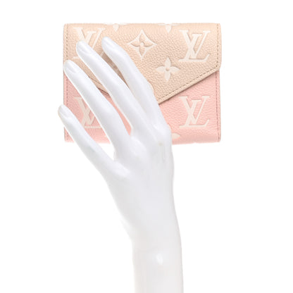 Louis Vuitton Empreinte Monogram Spring In The City Victorine Wallet Pink Beige Yellow 2 of 7