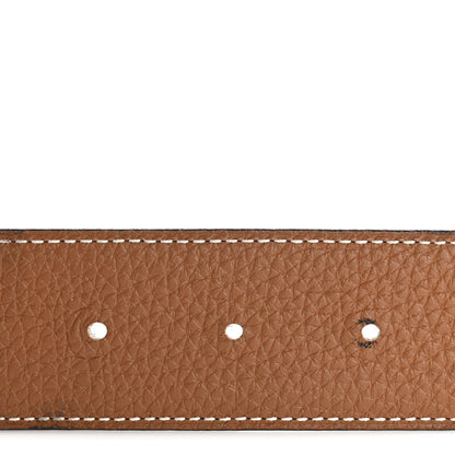 Hermes Box Togo 38mm Constance H Belt 80 32 Black Gold 4 of 7