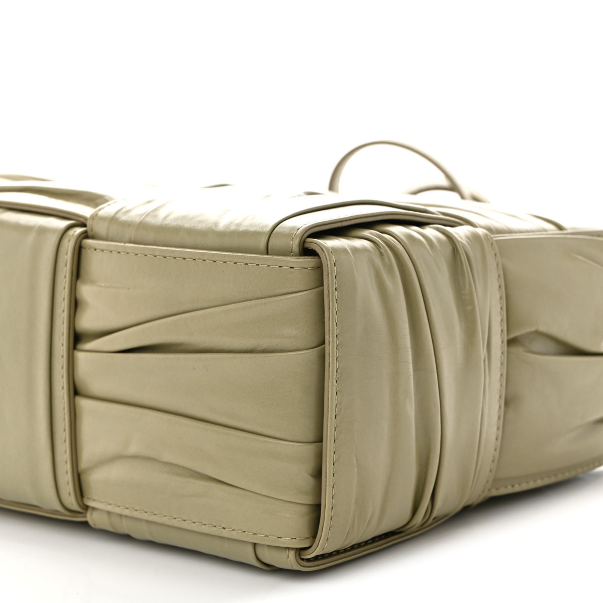 Bottega Veneta Foulard Intrecciato Pleated Arco Tote Travertine 10 of 10