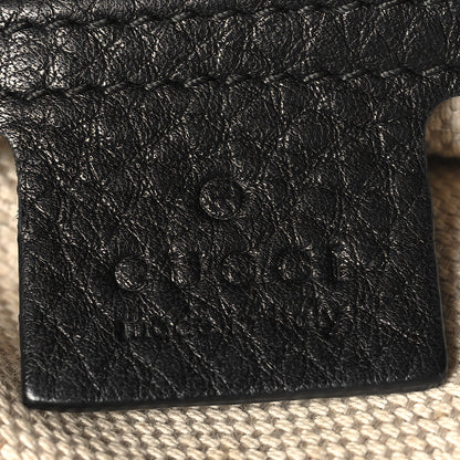 Gucci Pebbled Calfskin Medium Soho Chain Shoulder Bag Black 6 of 13