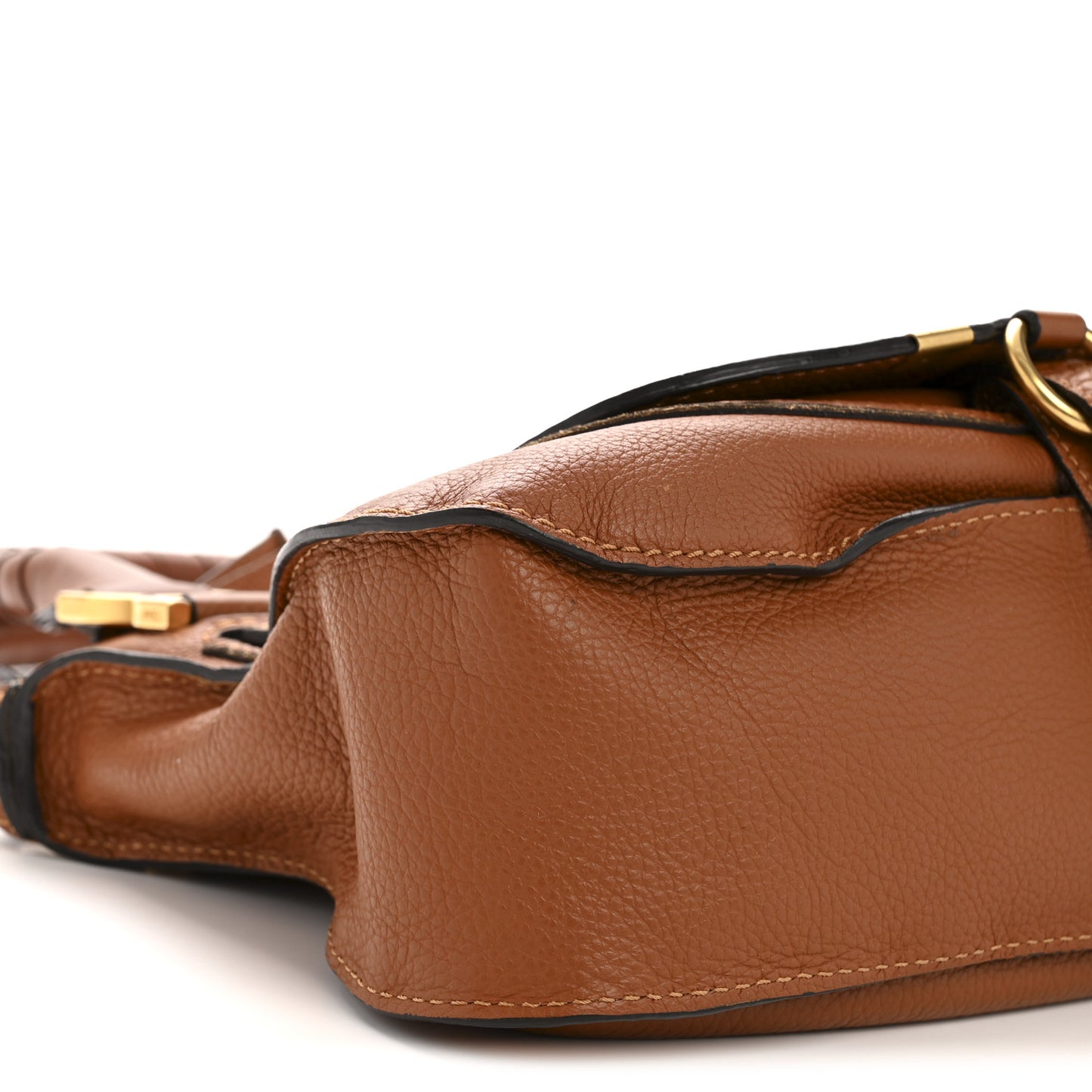 Calfskin Small Marcie Satchel Tan
