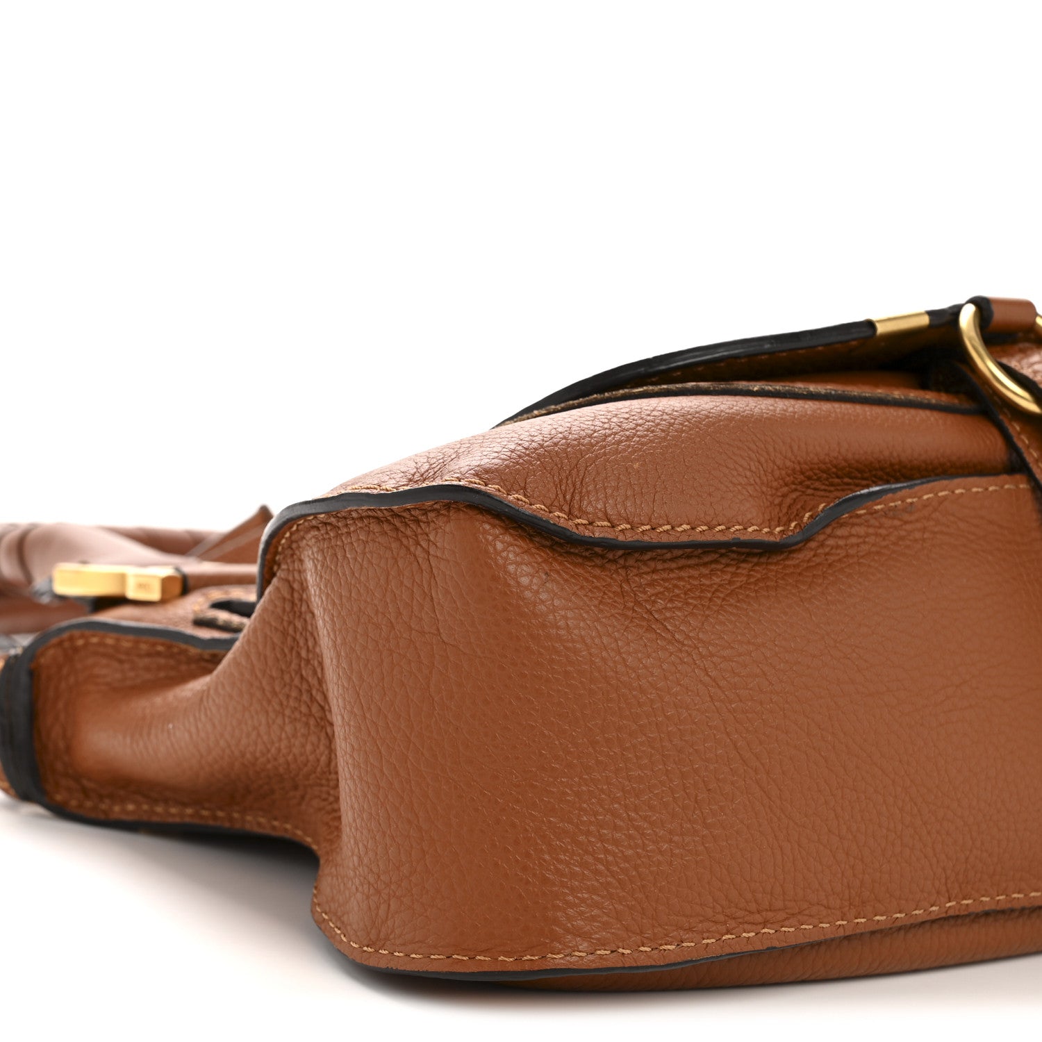 Chloe Calfskin Small Marcie Satchel Tan 9 of 13