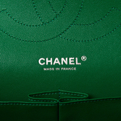 Chanel Caviar Quilted Jumbo Double Flap Green 8 of 10