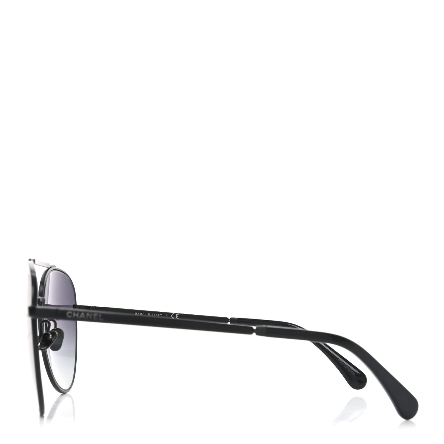 Chanel Metal Aviator Sunglasses 4279-B Black 3 of 7