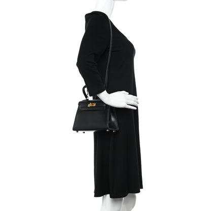 Hermes Box Mini Kelly Sellier 20 Black 2 of 13