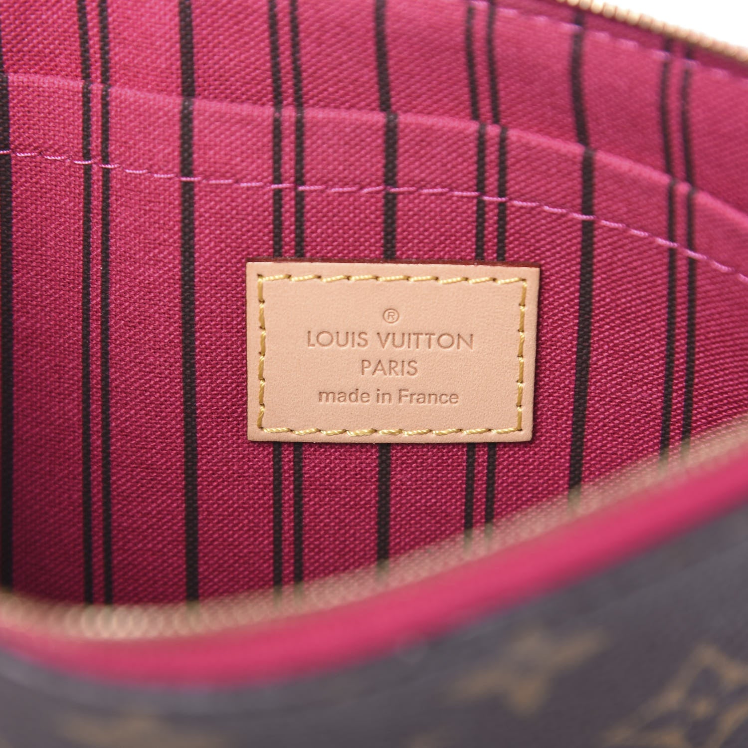 Louis Vuitton Monogram Neverfull MM GM Pochette Pivoine 6 of 7
