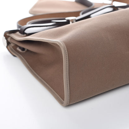 Hermes Vache Hunter Toile Herbag Zip 31 PM Etoupe Ebene 7 of 10