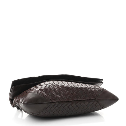 Bottega Veneta Nappa Intrecciato Flap Shoulder Bag Ebano 4 of 8