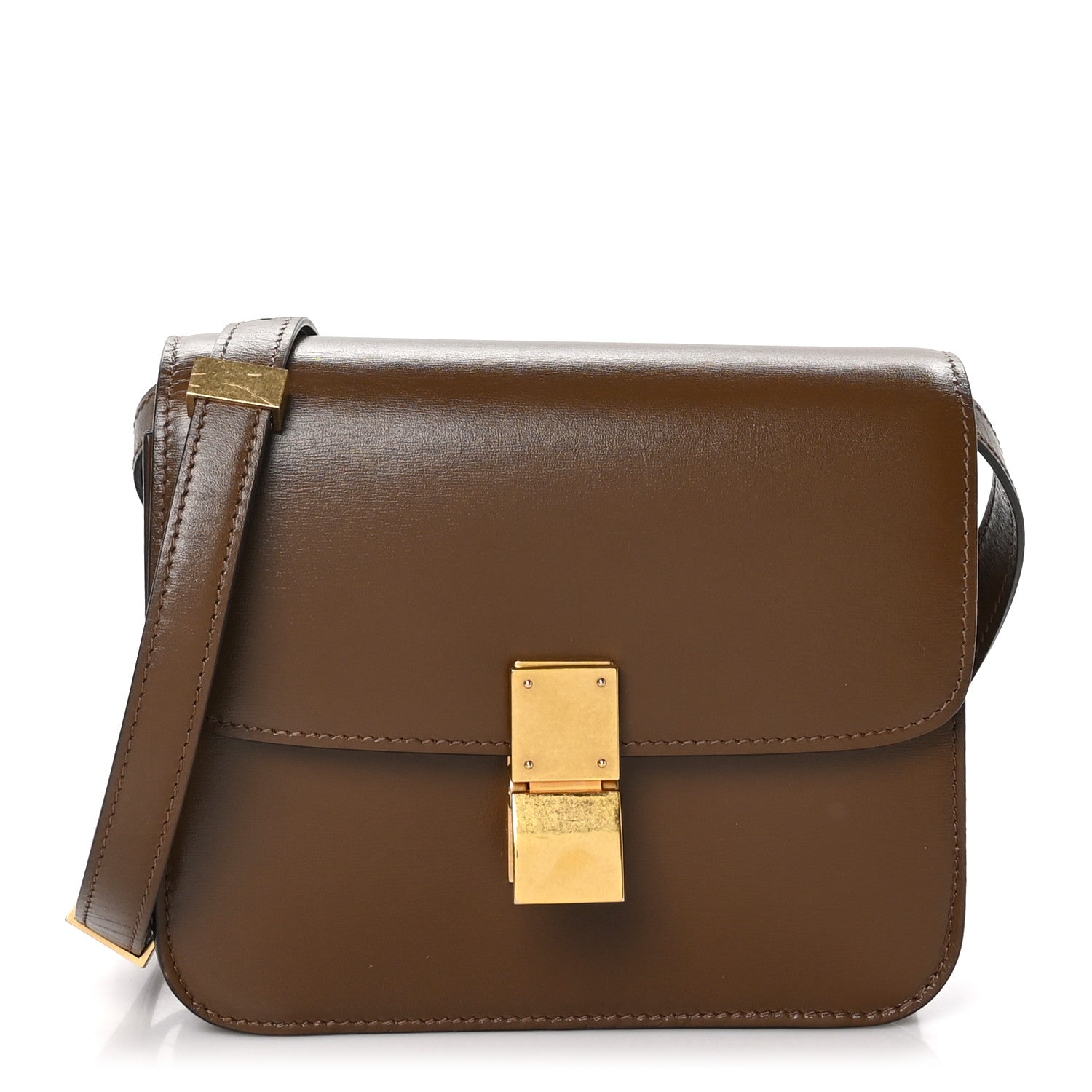 Celine Box Calfskin Teen Classic Box Flap Bag Camel 1 of 11