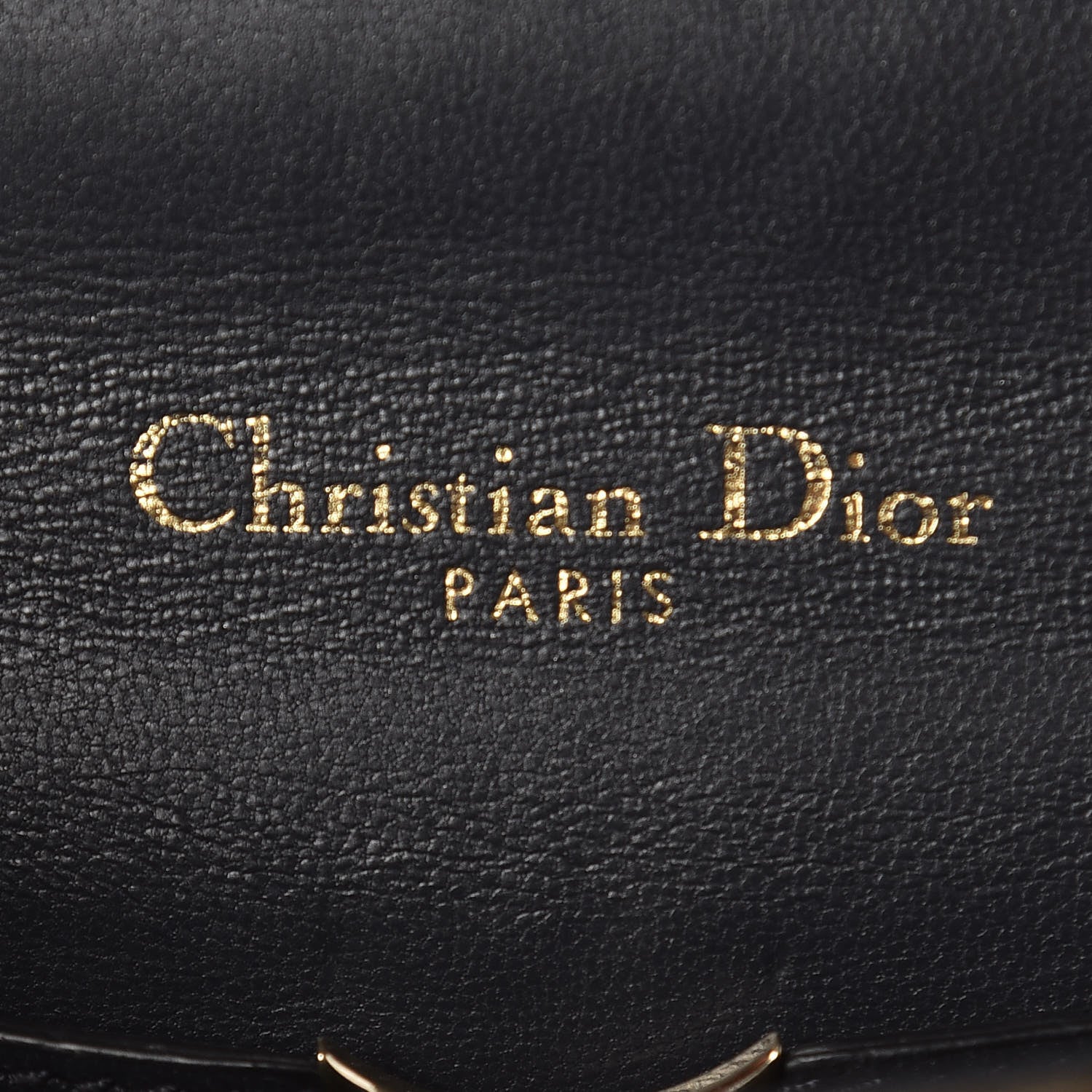 Christian Dior Metallic Patent Micro-Cannage Mini Diorama Flap Bag Gold 8 of 12