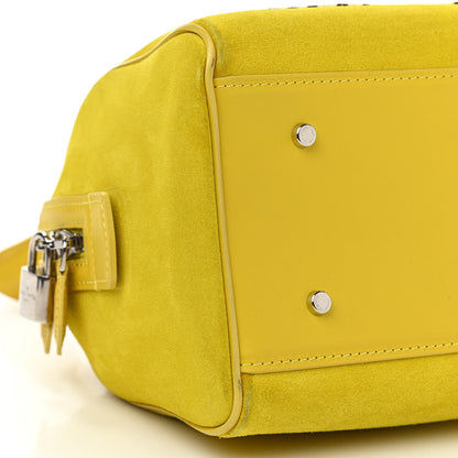 Louis Vuitton Suede Cubic Illusion Fleur Speedy Cube PM Yellow 9 of 14