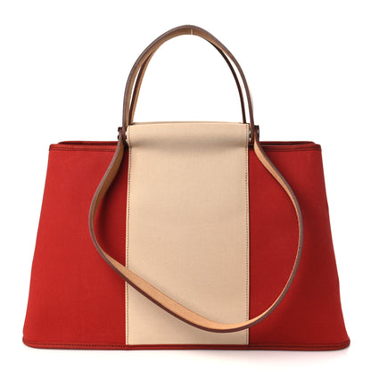 Hermes Toile Cabag 39 Rouge Grenat 1 of 10