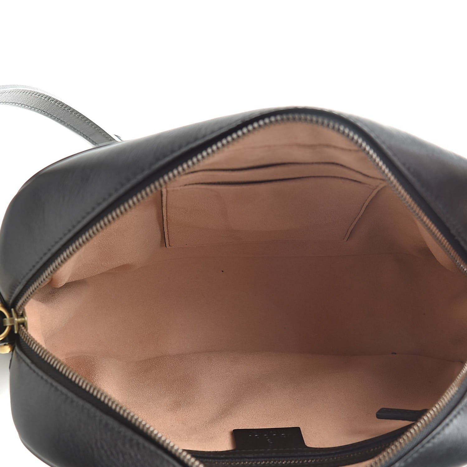 Gucci Calfskin Matelasse Medium GG Marmont Chain Shoulder Bag Black 5 of 11