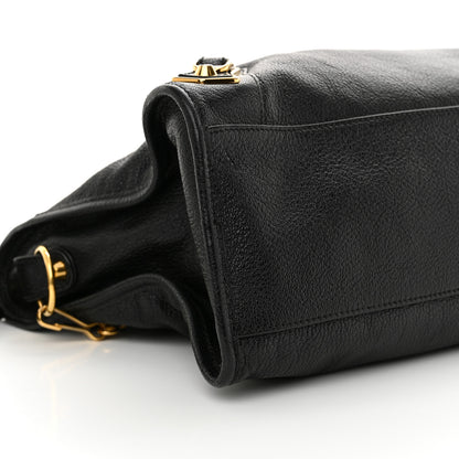 Balenciaga Chevre Gold Metallic Edge Hardware City Black 10 of 14