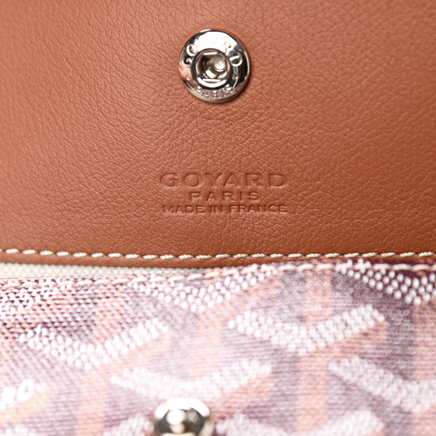 Goyardine Reversible Pertuis GM Burgundy