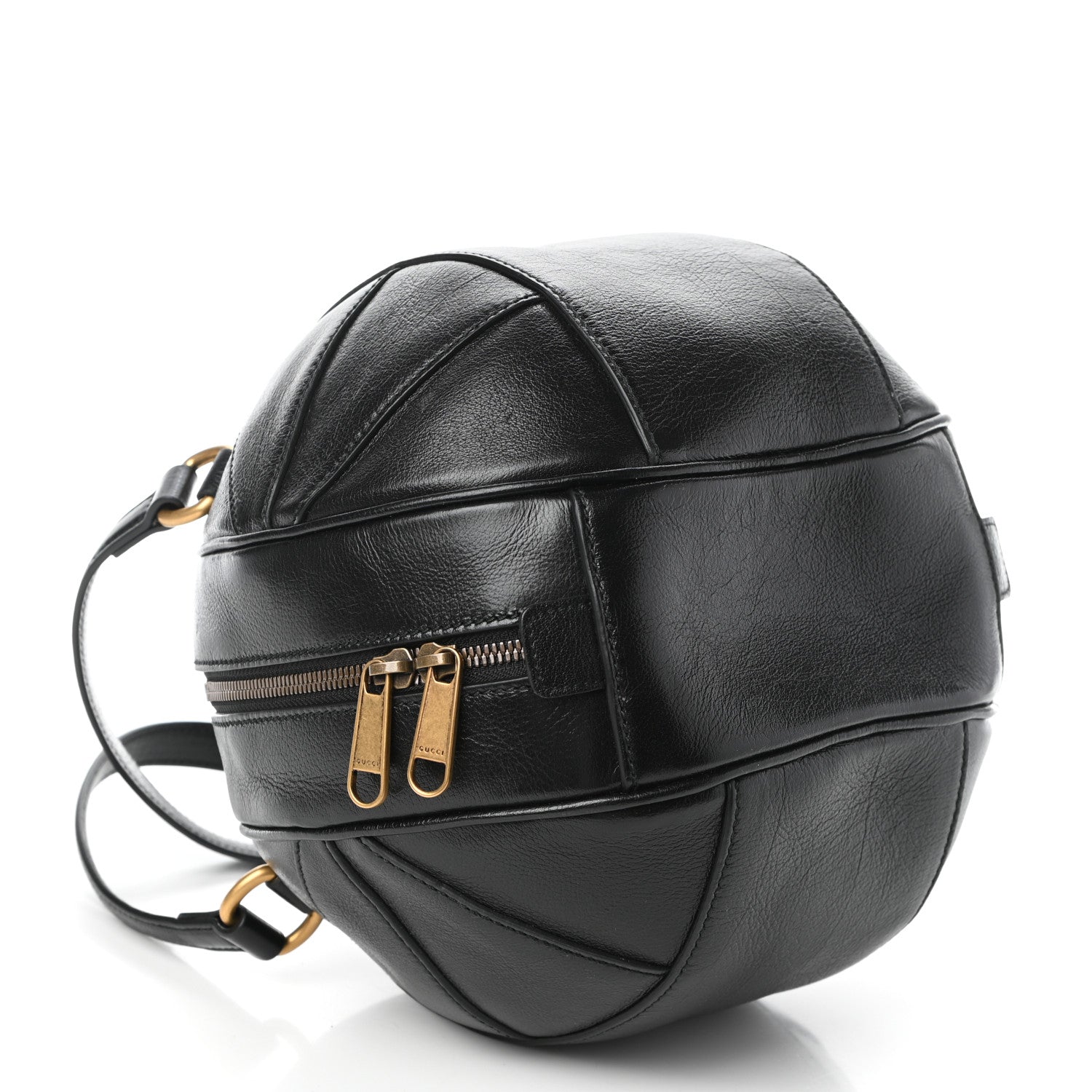 Gucci Piuma Lux Energy Tifosa Basketball Shaped Shoulder Bag Black 4 of 9