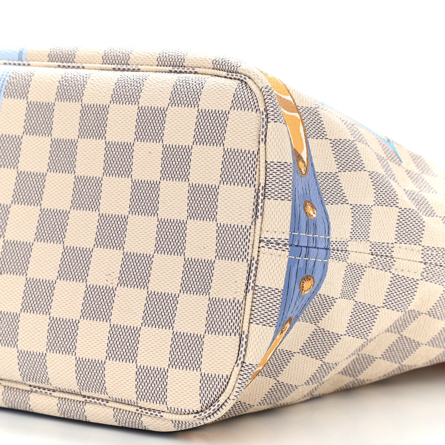 Louis Vuitton Damier Azur Summer Trunks Neo Neverfull MM 10 of 12