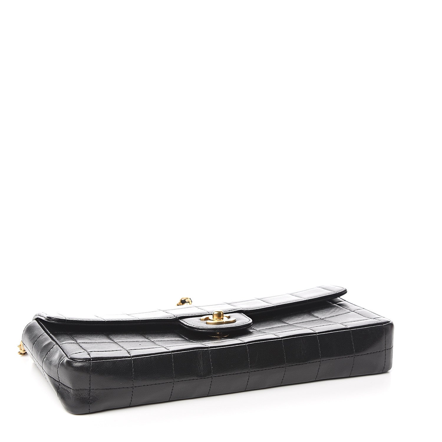 Chanel Lambskin East West Chocolate Bar Flap Black 3 of 9