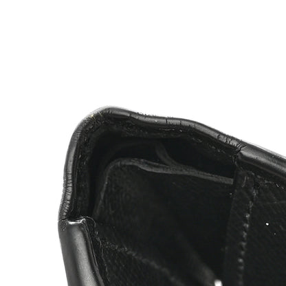 Louis Vuitton LOUIS VUITTON Epi LV Circle Bi-Fold Wallet Black Yellow 9 of 10