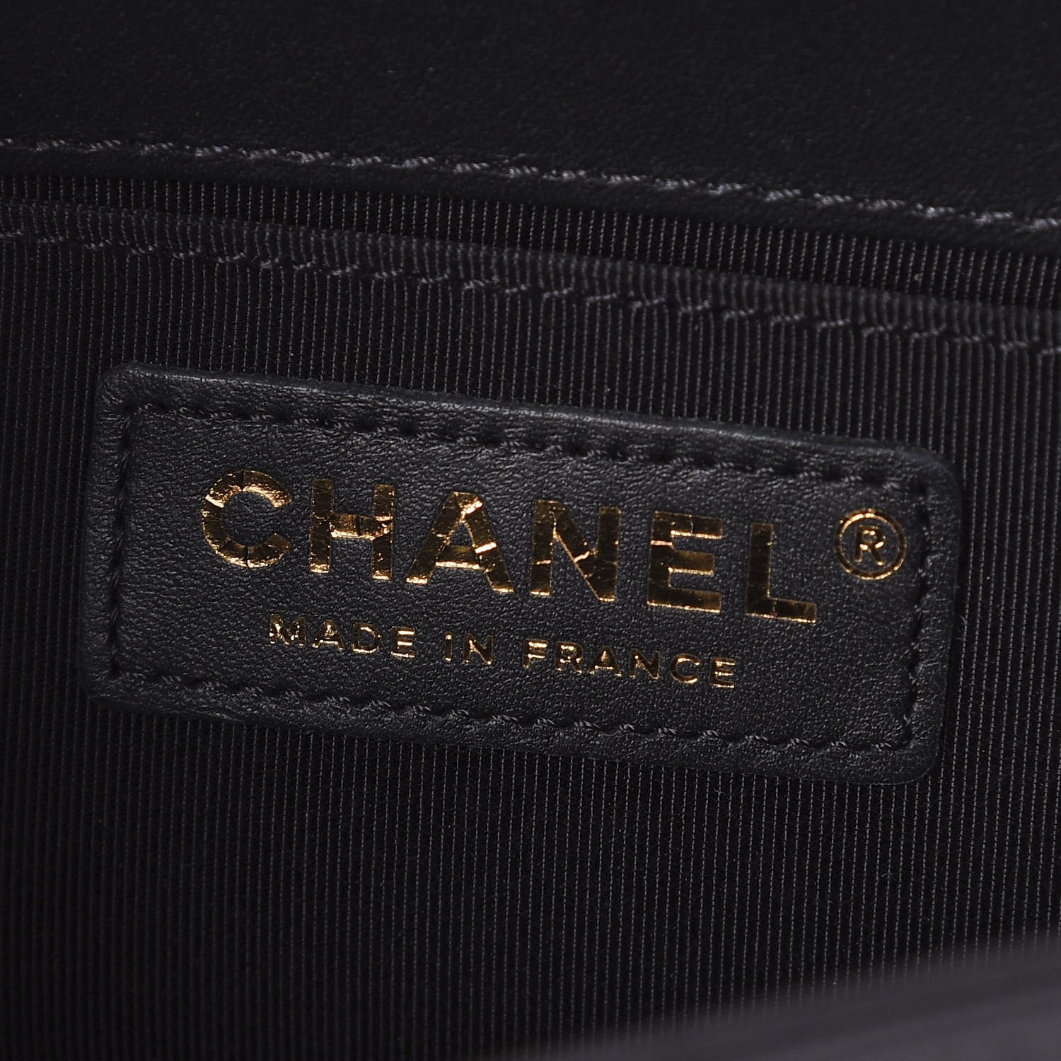 Chanel Metallic Crumpled Goatskin Small Boy Flap Black Gold 6 of 10