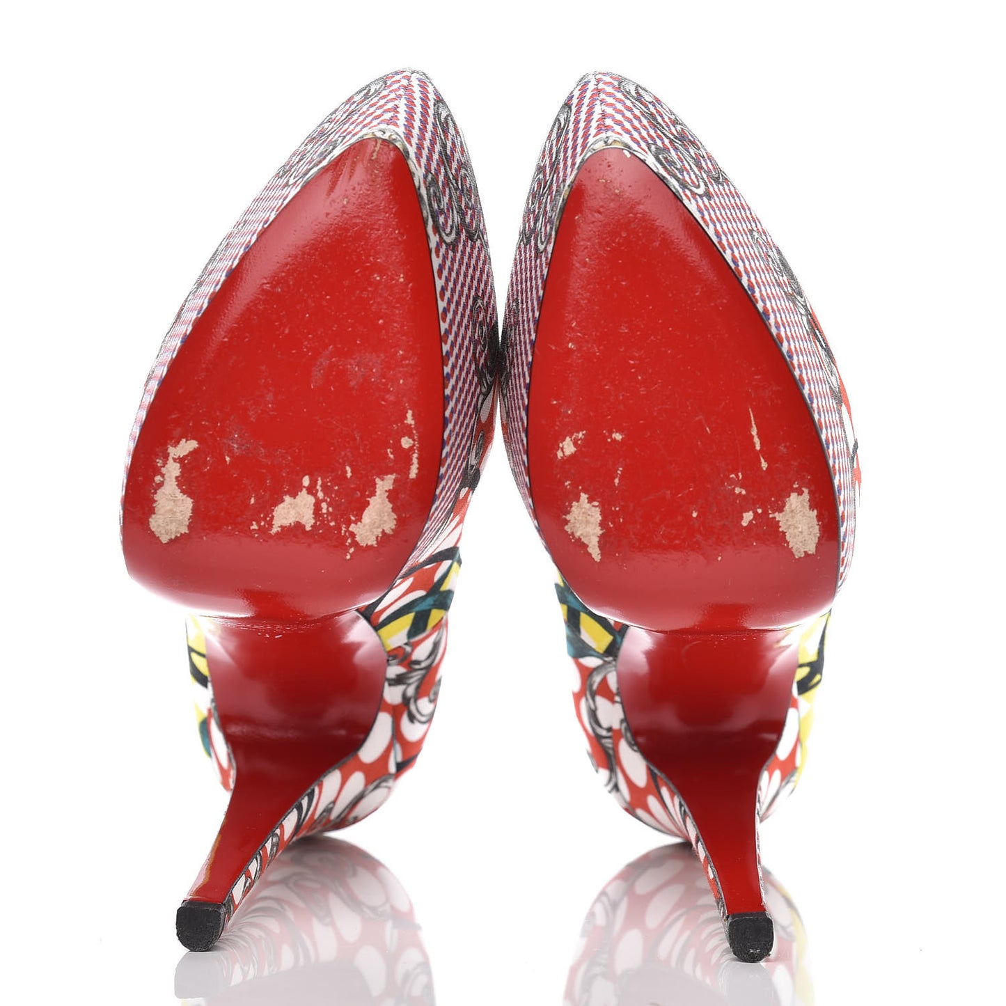 Fabric Loubi Print Daffodile 160 Pumps 37 Multicolor