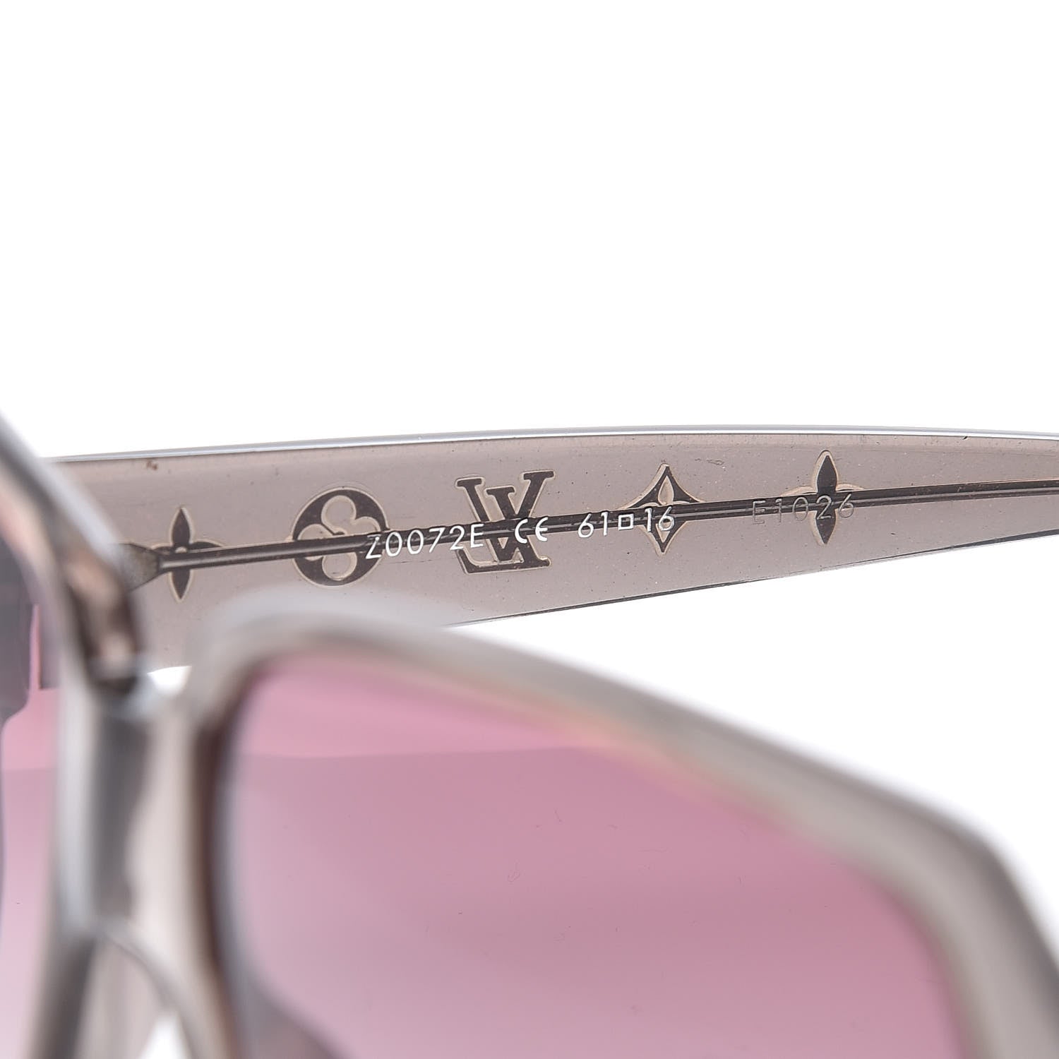 Louis Vuitton Obsession Carre Glitter Sunglasses Z0072E Grey 5 of 7