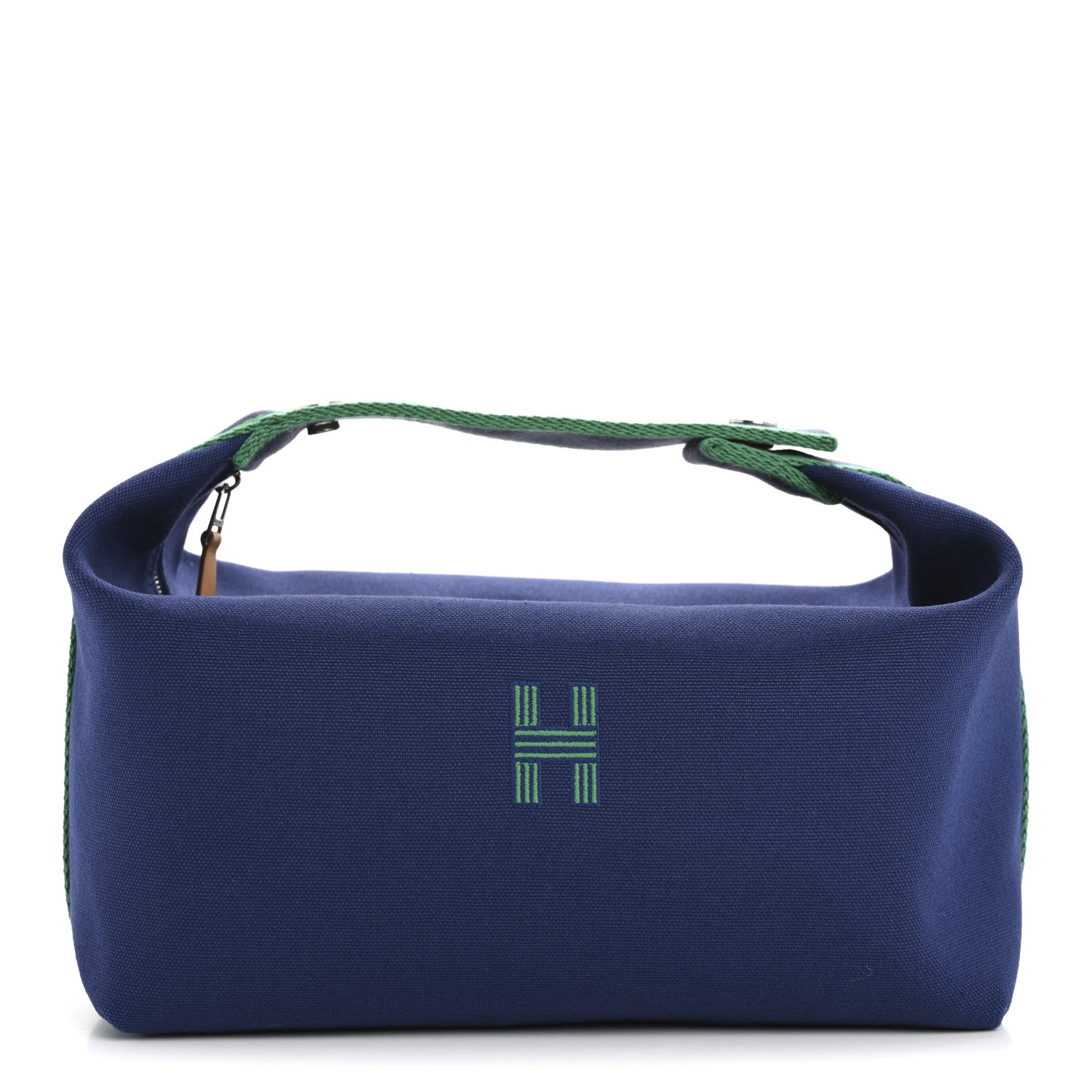 Hermes Canvas Large Bride-A-Brac Pouch Marine 1 of 10