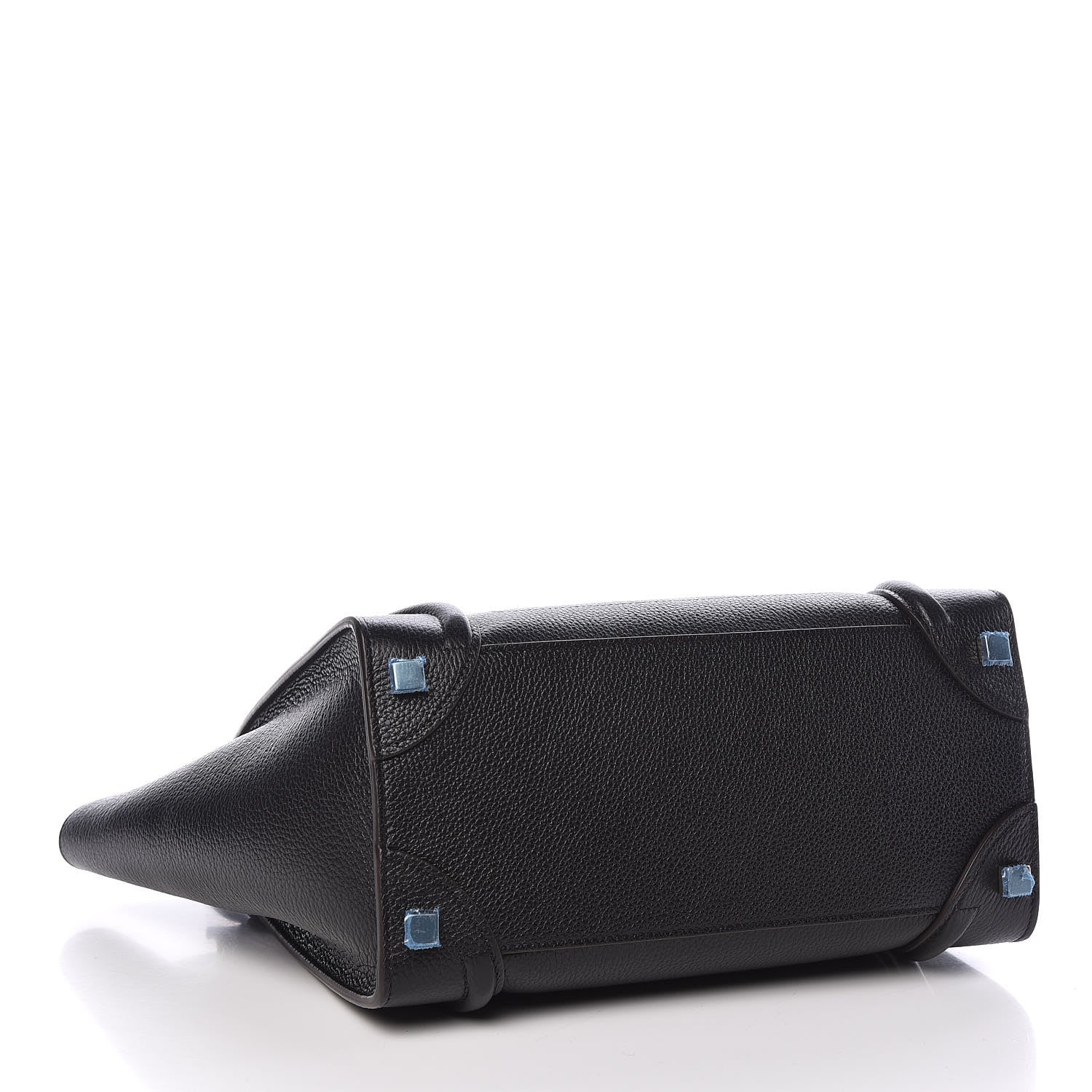 Celine Drummed Calfskin Micro Luggage Black 4 of 9