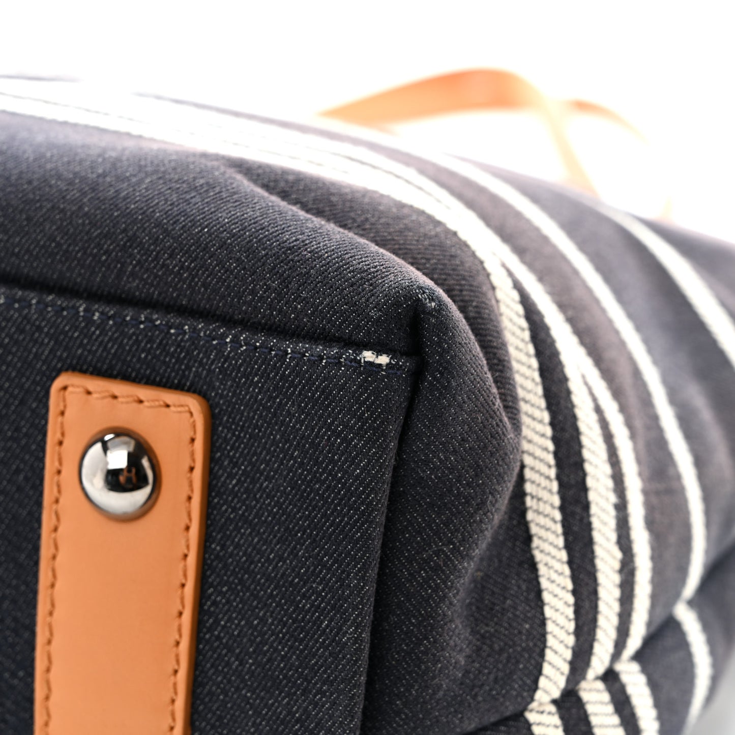 Denim Shopping Tote Blue