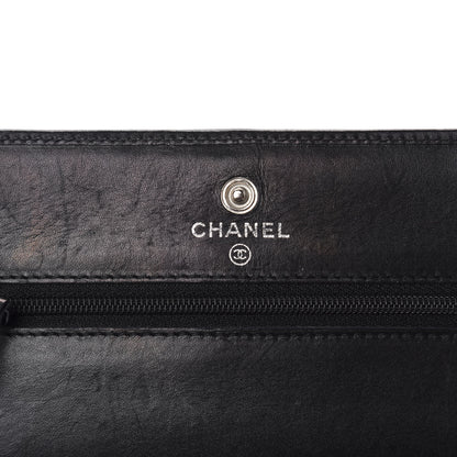 Chanel Calfskin Quilted Cambon Wallet On Chain WOC Black 8 of 15