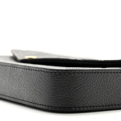 Louis Vuitton Empreinte Pochette Felicie Chain Wallet Black 10 of 12